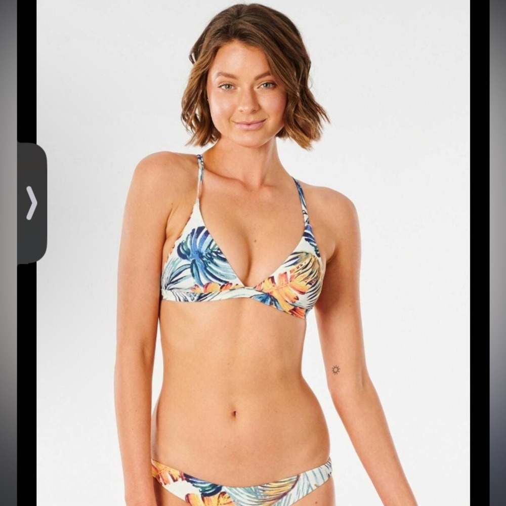 NWT Rip Curl Sayulita Triangle Bikini Cheeky Size Small XS Tropical Floral